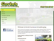 Tablet Screenshot of gavinslawncare.com